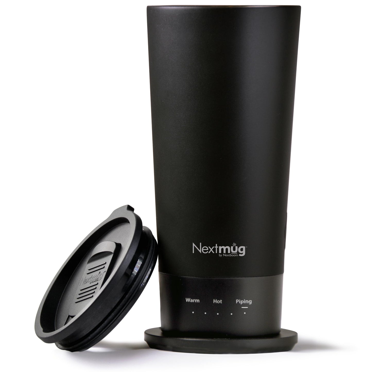 Nextmug Go - Temperature-Controlled, Self-Heating Travel Mug (Black - 16 oz.)