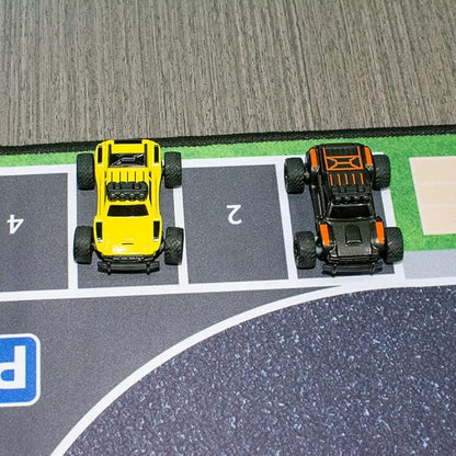 1:76 Turbo Racing Scale RC Sport Car Table Racing Remote Control Mini Model Car Full Proportional RTR Kit Toys (Monster Truck Yellow)