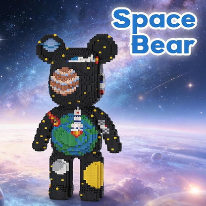 Fly The Space Bear Building Blocks (5800 PCS) 3D Micro Animal DIY Bear Building Blocks for Adults &amp Teenager Creative Toys Ideal Gift for Family &amp Friends