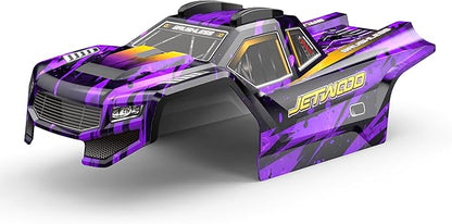 Jetwood RC Car JC14EP Car Shell with Braking Light for RC Truck (Yellow on Pruple)