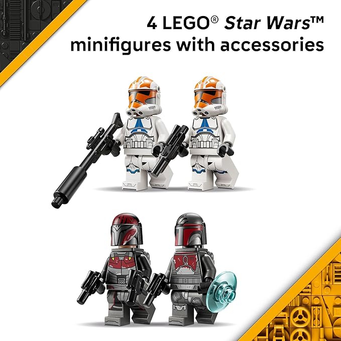 LEGO Star Wars Siege of Mandalore Battle Pack Building Toy for Boys &amp Girls - The Mandalorian Pretend Play Set W/4 Character Minifigures for Kids &amp Fans Ages 6+ - Gift Idea for Birthdays - 75
