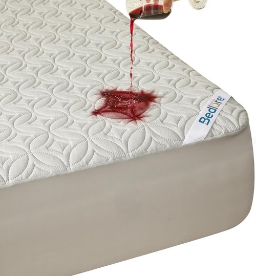 BEDLORE Waterproof Mattress Protector - Soft Full Size Pad with Deep Pocket 6"-15" Depth | Light Gray