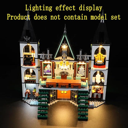 LED Light Kit Compatible with Lego Malfoy Manor Building Blocks Model - Lighting Set for 76453 (Model Set Not Included)