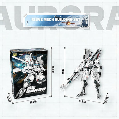 Mech Robot Building Blocks Set Movable Joints Construction Toy 654PCS Creative Collectible Action Figure Model Kit for Kids and Hobbyists Ages 6+