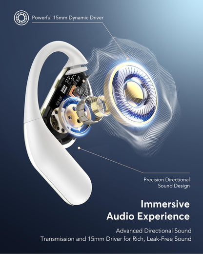 Paekole H5 AI Translation Earbuds: Real-Time 2-Way Language Translator Device (198+ Languages) for Face-to-Face & Travel, Bluetooth Headphones, Audifonos Traductores - Rust & White