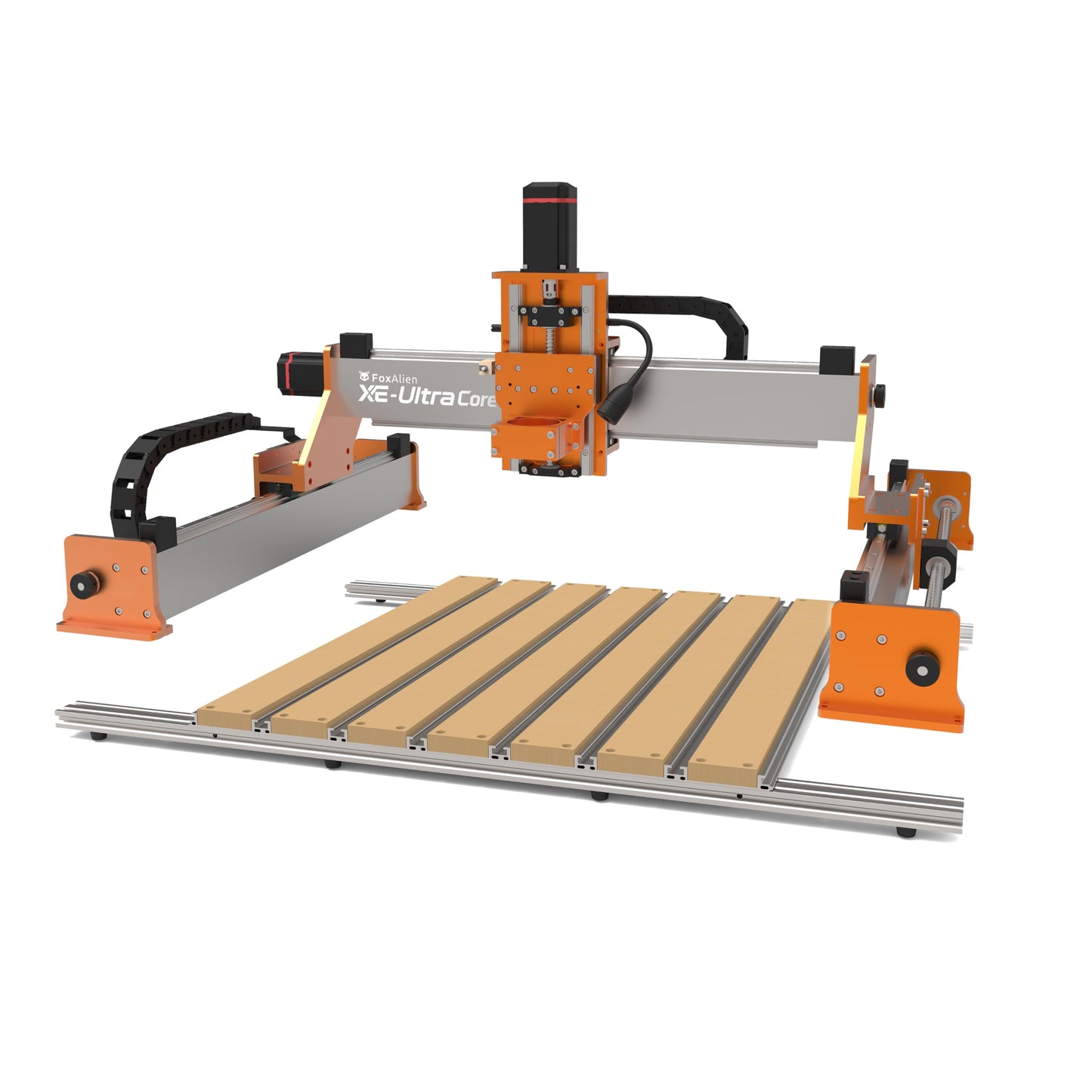 FoxAlien T-slot Hybrid Spoilboard Work Table for XE-Ultra Core CNC Machine, Aluminum Profile Base Frame Uipgrade Kit for Woodworking Cutting