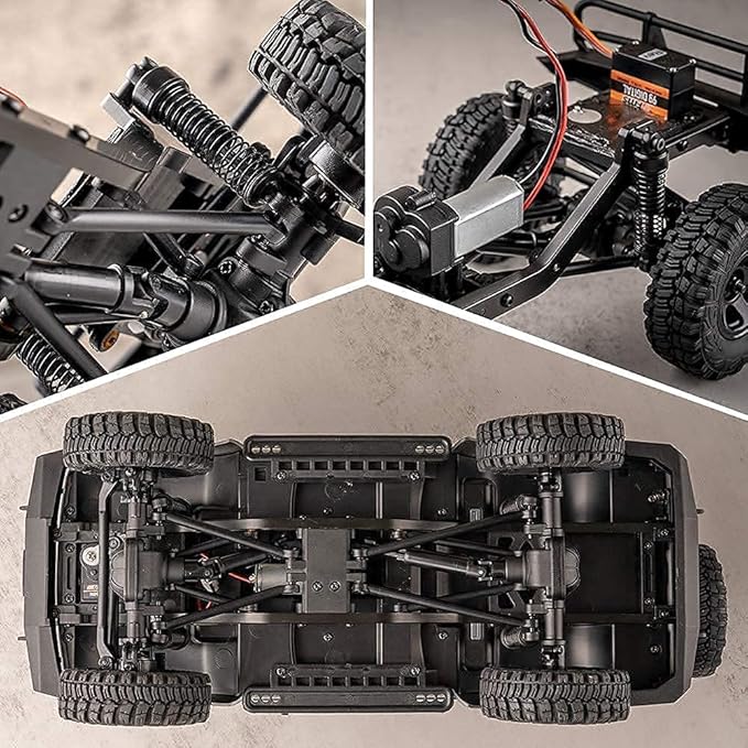 Fms FCX18 1/18 Land Cruiser RC Rock Crawler Scale Katana Toyota RC Car 2.4Ghz 4WD Off-Road Waterproof RC Trucks Vehicle RTR All Terrains Hobby Grade Climbing Car for Boys Adults
