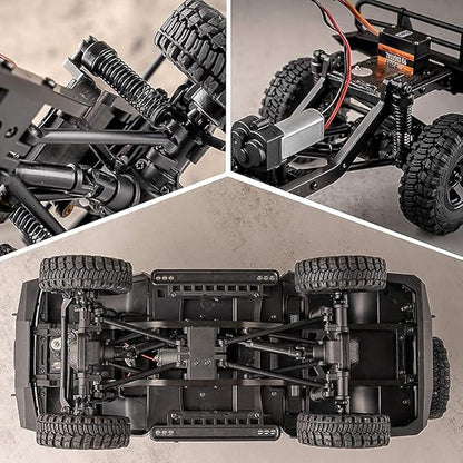 Fms FCX18 1/18 Land Cruiser RC Rock Crawler Scale Katana Toyota RC Car 2.4Ghz 4WD Off-Road Waterproof RC Trucks Vehicle RTR All Terrains Hobby Grade Climbing Car for Boys Adults