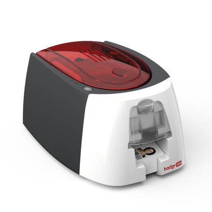 Badgy100 Plastic Card Printer with Badge Studio - ID Design Software for Full Color, Custom, Tamper Proof ID Badges in Seconds