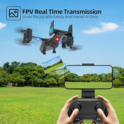 LM19-A Drone with HD Camera for Beginners WiFi Live Video Remote Control Airplane Easy &amp Ready to Fly RC Plane RC Quadcopter Gift Toy for Boys Girls age 14&amp Adults 2 Batteries (LM19-A RC