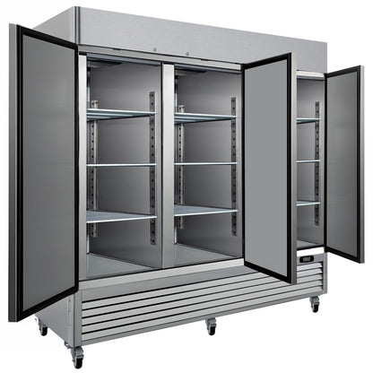 Kenmore 72 Cu.ft Commercial Freezer – Upright Convertible Refrigerator, Frost Free, Congelador For Restaurant, Industrial Use, Cafe, Shop, Buffet Station, Reach-In Full-Size, Stainless Steel