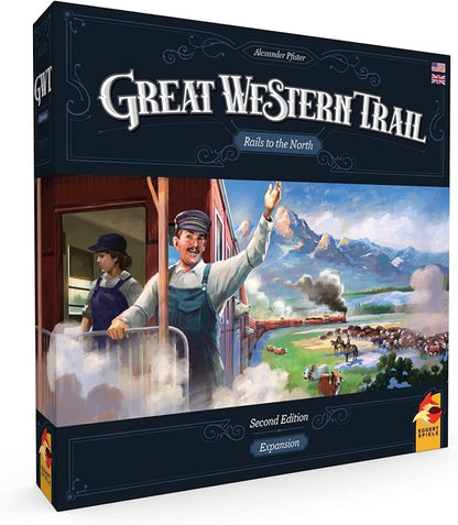Great Western Trail 2nd Edition Rails to the North Board Game Expansion - New Adventures Await! Strategy Game for Kids &amp Adults Ages 12+ 1-4 Players 75-150 Min Playtime Made by Eggertspiele