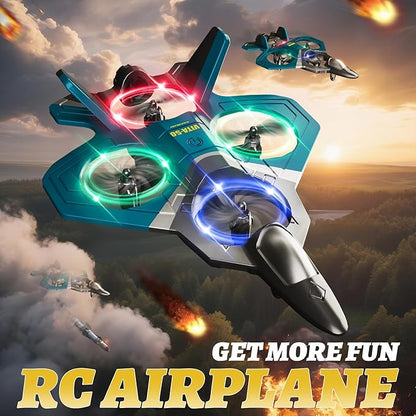 4DRC RC Airplanes Remote Control Airplanes with 3 Batteries Foam RC Planes for Kids Adults Beginners 4-7 8-12 12-16 Remote Control Helicopter Fighter Jet Drones for Kids Adults 360° Flip