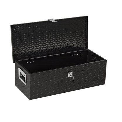 OUTLANE Heavy Duty Aluminum Underbody Truck Tool Box – 30x13x9.6 Inch Diamond Plate Lockable Storage Chest, Waterproof & Rust-Proof, Side Handles, for Pickup Truck Bed, RV, Trailer, Workshop, Garage