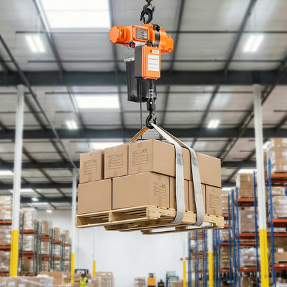 VEVOR 1100 lbs Electric Chain Hoist, 20ft Lifting Height, 120V 60Hz Single Phase Overhead Crane w/ 328ft Wireless & 15ft Wired Remote Control, Power Electric Hoist for Factories, Warehouses, Garages