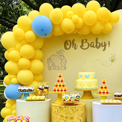 Dansib 24 Pcs Bear Baby Shower Candle Favors for Guest Bear Party Favors Baby Shower Candles Bulk for Gifts Party Decorations (Yellow)