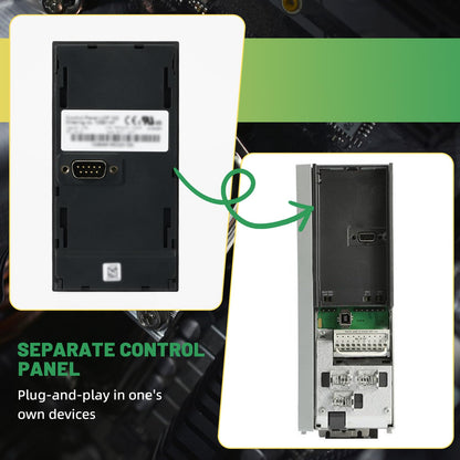 Rendrox 130B1107 Drive Graphical Local Control Panel Compatible with Danfoss VLT Automation Drive FC302 FC301 Inverter LCD Operation Panel, LCP102 Display Panel, Variable Frequency Drives