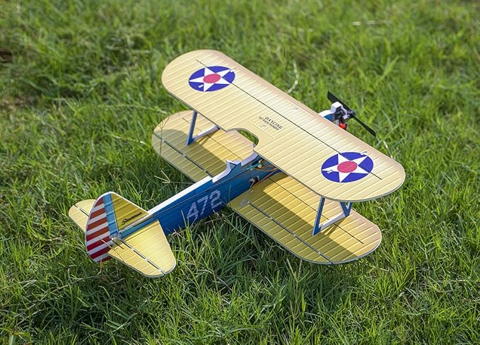 4CH Micro 450mm RC Foamy Indoor Outdoor Biplane Stearman PT-17 Kaydet (E2505-156E)