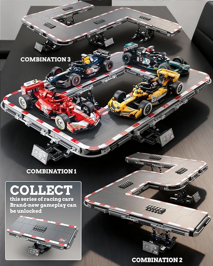 Racing Car Building Blocks Set Speed Champions Model Kit for Kids Ages 14+ and Adults Creative Race Toy Gift for Boys &amp Girls(XZ0002)