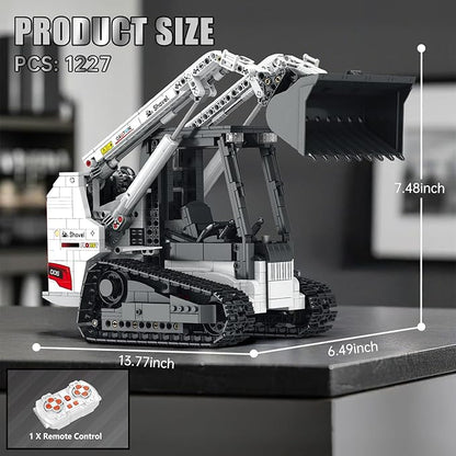 Reobrix Bobcat Skid Steer Loader Building Block SetAPP Remote RC Control Loader Vehicle Construction Toy with 2.4GHz Multi-Player Mode 22004Vehicles Gift for Kids and Collectors1227 PCS