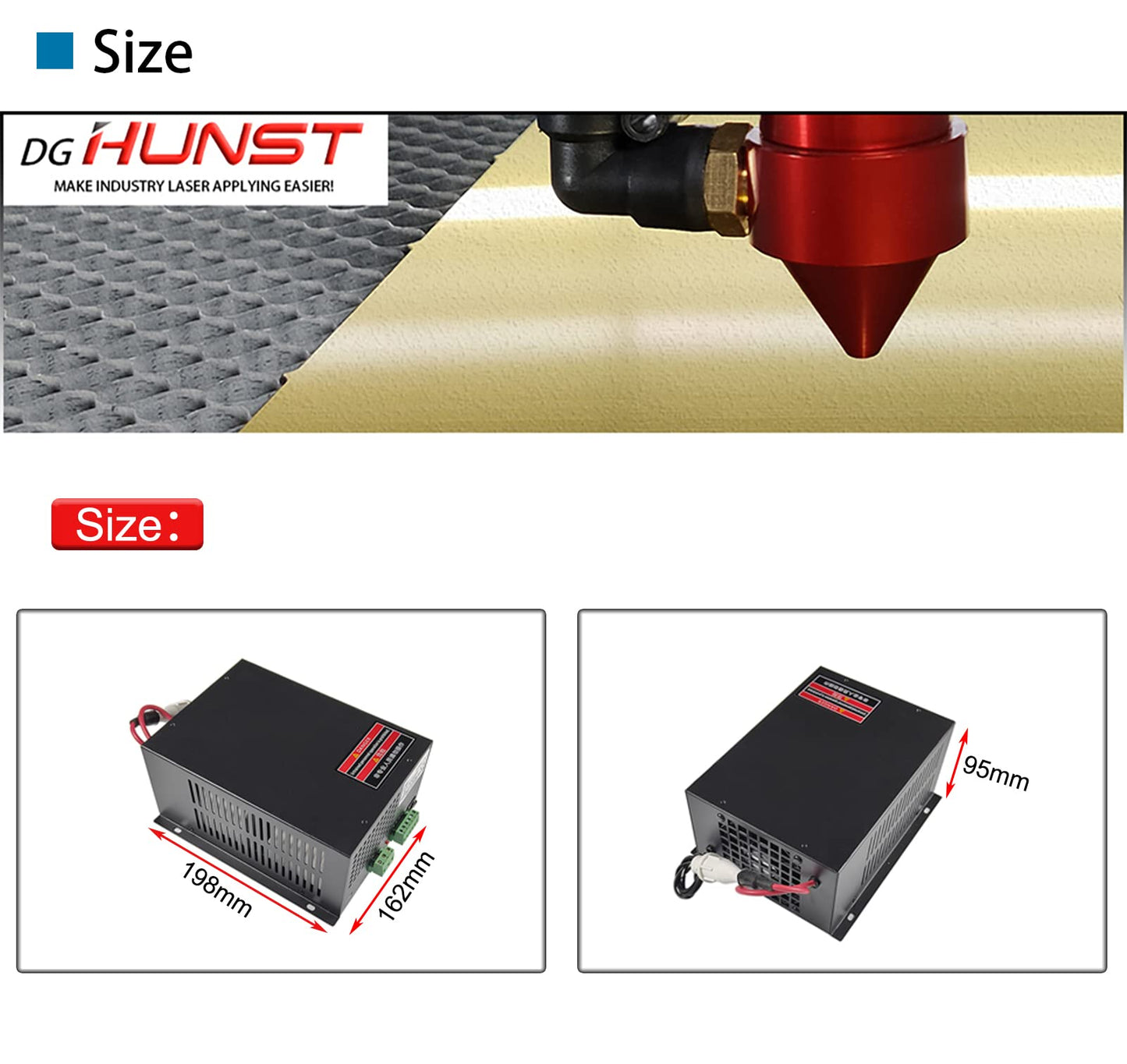 60W CO2 Laser Power Supply for 60w 70w Laser Tube Laser Engraver Cutter Power Supply MYJG-60