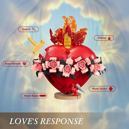 Sacred Heart of Mary Building Block Set Immaculate Sacred Heart Building Model Compatible with Lego Jesus Toy Decoration for Prayer Room Christian Easter Religious for Adults (771 PCS)