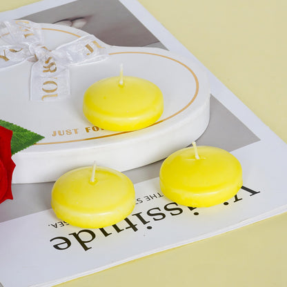 Floating Candles Centerpieces - 20 Pack 2 Inch Floating Candles for Centerpieces, Nice for Halloween, Christmas, Thanksgiving, New Year & More - Good for Home Decor & Centerpieces (Yellow)