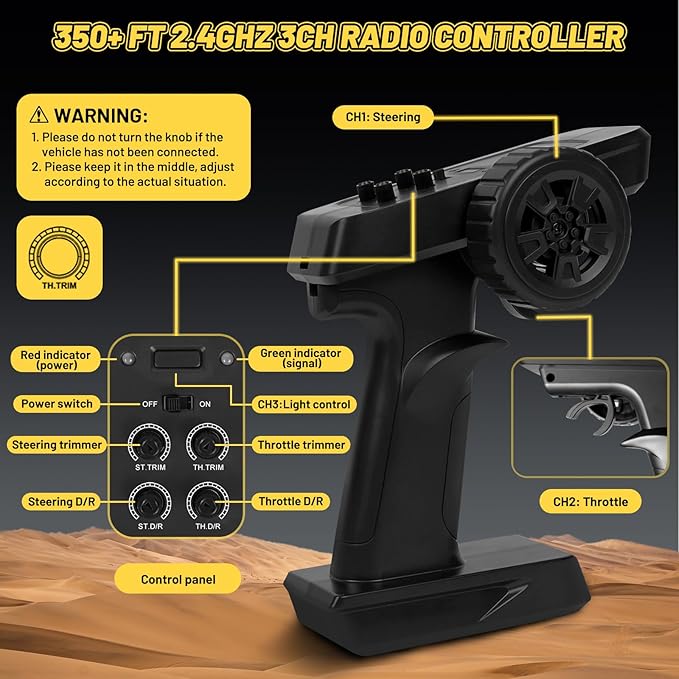 JT20W-V2 1/20 Scale 4WD Brushless RC Car for Adults45KPH High Speed Hobby RC Truck4x4 Waterproof Off-Road Remote Control Electric VehicleAll Terrain RTR Fast Buggy with 2 Lipo Batteries