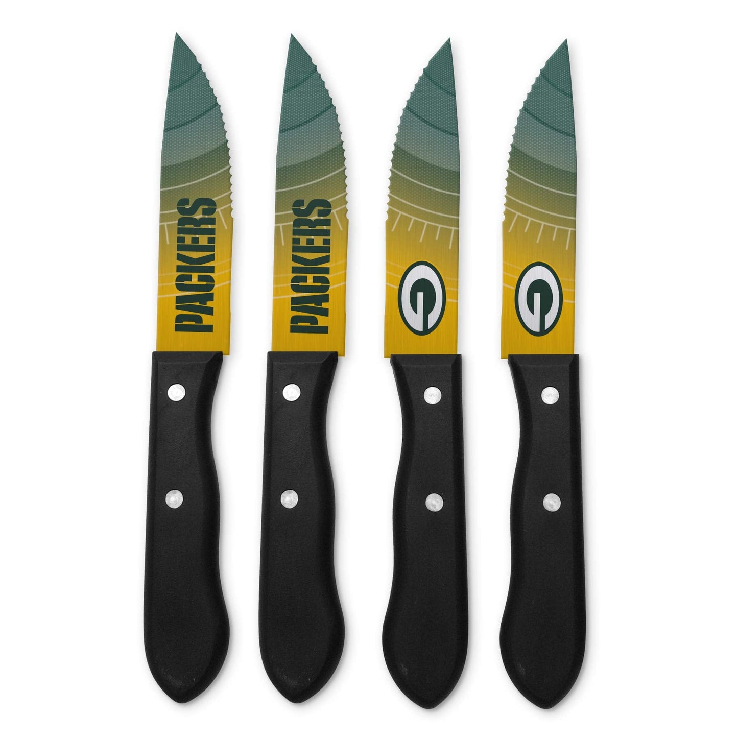 The Sports Vault NFL Green Bay Packers Steak Knives Set