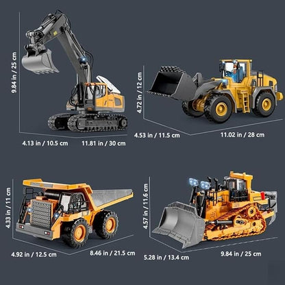 Mudsterz - Mudsterz Trucks Mudsterz Excavator 2.4GHz RC Construction Vehicle with Cool Lights and Real Sounds Realistic Engineering Design Metal Parts Little Builders Big Action (A3)