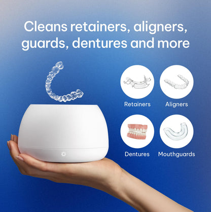 Zima Dental Pod PRO: New Ultrasonic Retainer Cleaner Machine. Market-Leading, Best Aligner Cleaner, Nightguard Cleaner, Mouthguard Cleaner, Denture Cleaner, Ultrasonic Cleaner for Oral Dental Care