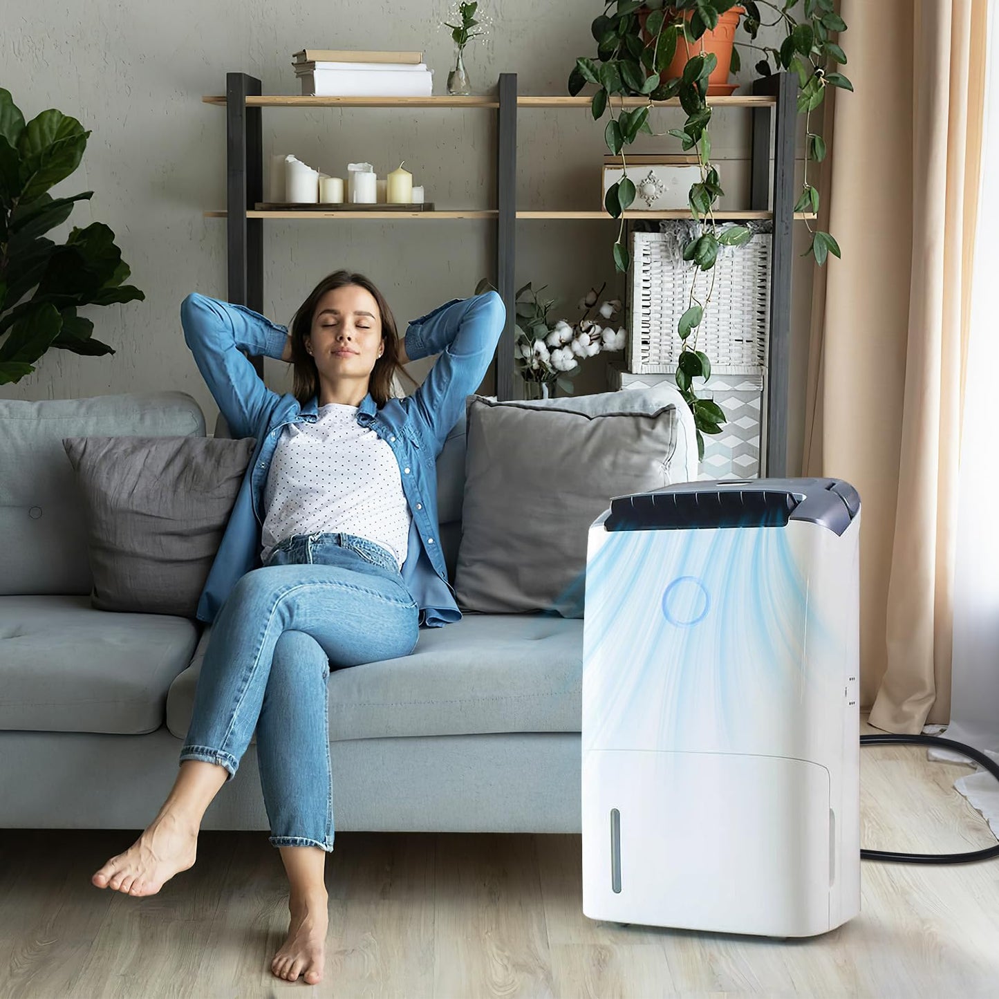 20 FT Extra Long Leakproof Dehumidifier Drain Hose - Thickened Dehumidifier Hose with Rustproof 3/4" FHT Connector Fits Most of Dehumidifiers for Large Space Basement Warehouse