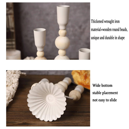 Candlestick Holders Candlestick Ornament Candle Pedestal Base Decorative Candle Taper Holders Set Candle Holders