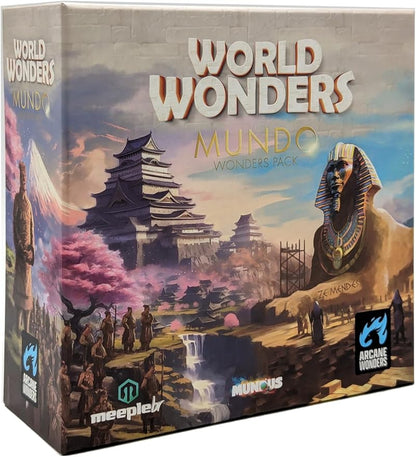 World Wonders Mundo Expansion Strategy Board Game for 1 to 5 Players and Ages 14+ Arcane Wonders
