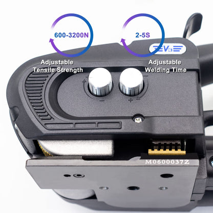 CAPTOK Electric Strapping Machine 2 * 4000mAh Battery Automatic Hot Melting Banding Tools for 1/2 to 5/8inch PP/PET Bander Packaging Tensioner