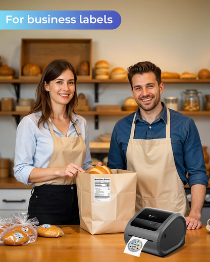 Phomemo Ethernet Thermal Label Printer 4x6, Bluetooth Shipping Label Printer for Small Business, Home, Office, 300DPI Wireless Thermal Printers Compatible with Ethernet/Bluetooth/USB, Etsy, USPS