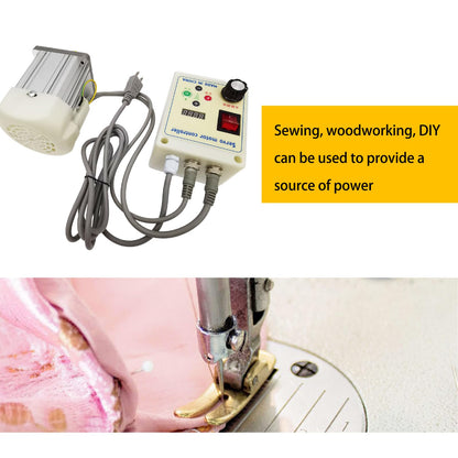INTBUYING 110V Brushless Servo Motor Set Controller Driver 1100W Brushless Motor with Controller Servo Motor for Woodworking DIY