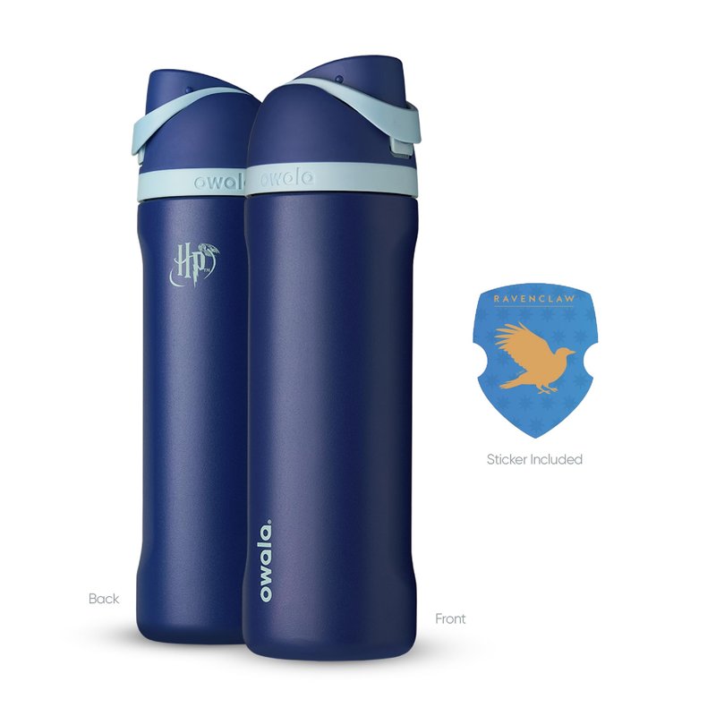 Owala Harry Potter FreeSip Insulated Stainless Steel Water Bottle with Straw, BPA-Free Sports Water Bottle, Great for Travel, 24 Oz, Ravenclaw