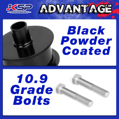 KSP 3"Front and 3"Rear Full Suspension Lift Kits with Shock Extenders fit for 2007-2018 Wrangler JK 2WD 4WD, Such as Editions Rubicon/Unlimited/Sahara/Sports and More（Black)