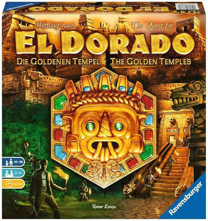 Ravensburger The Quest for El Dorado: The Golden Temples Adventure Family Game for Ages 10 &amp Up