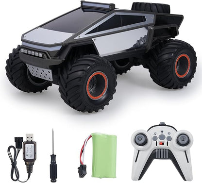 RC Cybertruck Remote Control Car 1:12 Scale RC Cars for Adults 2.4GHz All Terrain Off Road RC Pickup Truck with Lights and Music Christmas Birthday Gift