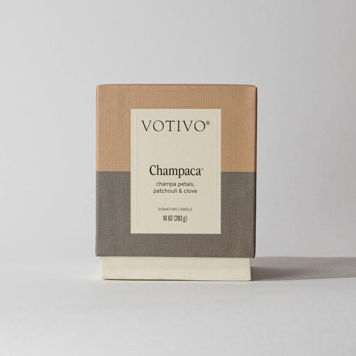 Votivo Champaca 10 oz Signature Candle | Soy Wax Blend | Luxury Glass Jar & Box | Home Decor | Gifts | Highly Scented
