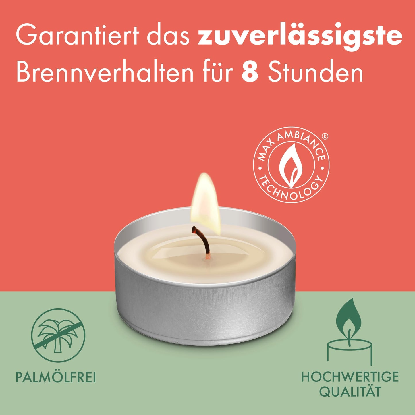 Bolsius - Large Pack of Tea Lights - 90 Pieces - 8 Burning Hours - White - Long Burning Time - Decorative Household Candles - Without Palm Oil - Clean Burning