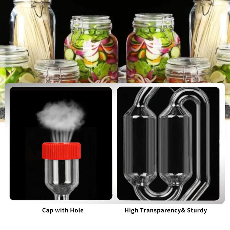 3ct. Twin Bubble Airlocks Set, Airlocks for Fermenting,Air Lock Ferment for Brewing Beer Wine Homebrew for Fermenting Carboy Mason Jar with #6 Stoppers and Grommets