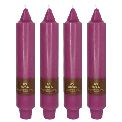 4 PCS Purple Candlesticks 7 inch Small Taper Candles Stick Candles Unscented Tapered Candlestick for Wedding Party Home Décor Candles Advent