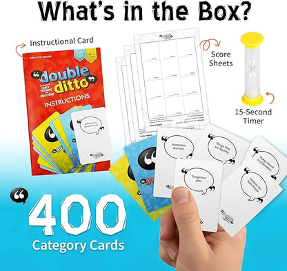 Inspiration Play Double Ditto - a Hilarious Award-Winning Family Party Game for 4-20 Players (Ages 8 and up)