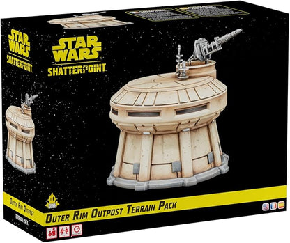 Asmodee Star Wars Shatterpoint Outer Rim Outpost Terrain Pack - Outpost Bunker Crate Stack &amp Bogwing Tabletop Miniatures Strategy Game for Kids &amp Adults Ages 14+ 2 Players 90 Min Playtime