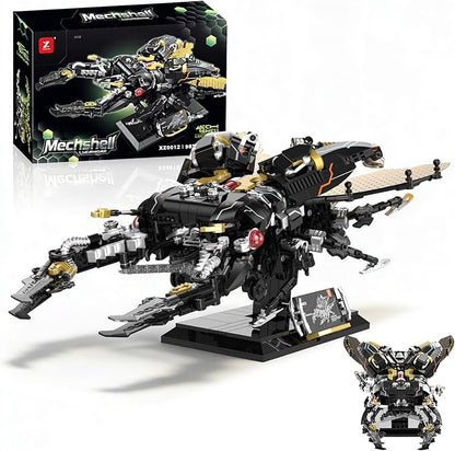 Mechanical Insect Building Set 983PCS Flat-Headed Beetle Mechanical Insect Building Blocks Kit with Moving Parts Building Sets for Adults 14+ Model Kits Creative Display &amp Gift Idea
