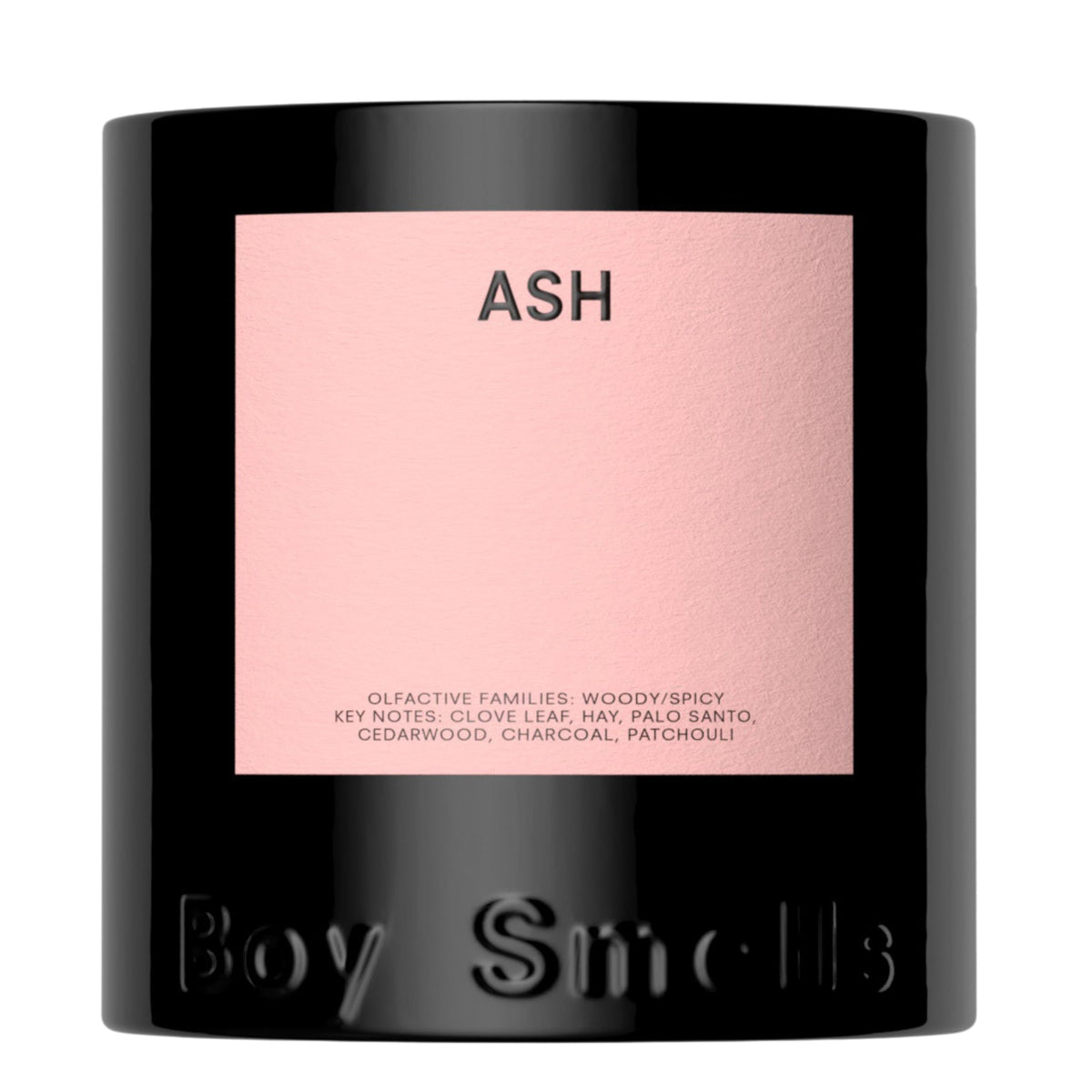 Boy Smells Ash Candle – 9oz – Charcoal, Palo Santo, and Smoked Hay – Woody Scented Candle