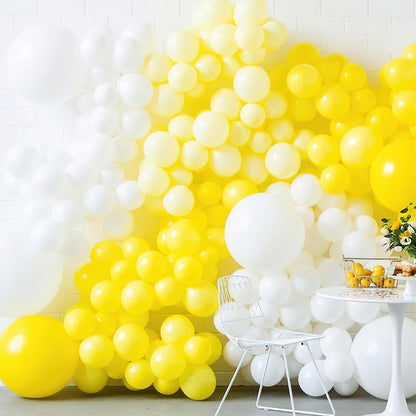 PartyWoo Yellow Balloons 100 pcs Different Sizes of 36 18 12 10 5 Inch Matte Light Yellow Latex Balloon Arch Kit Garland for Easter Bee Baby Shower Sunflower Birthday Graduation Decorations Yellow-Y55